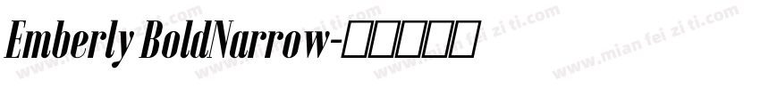 Emberly BoldNarrow字体转换